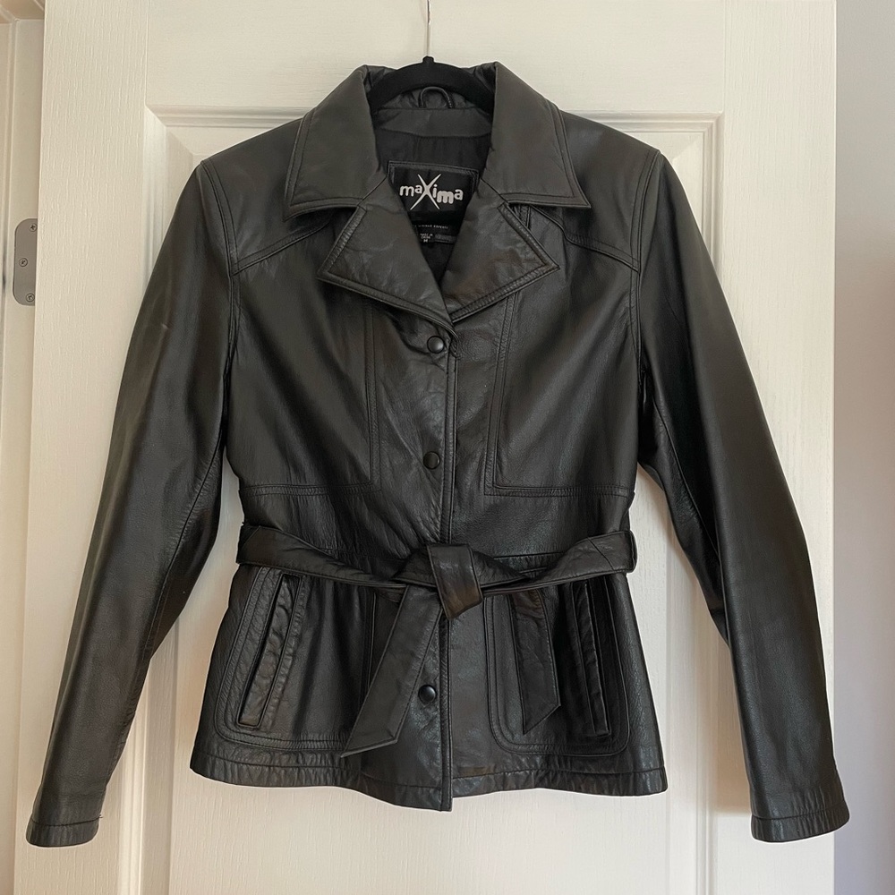 Wilson Leather Jacket with Belt